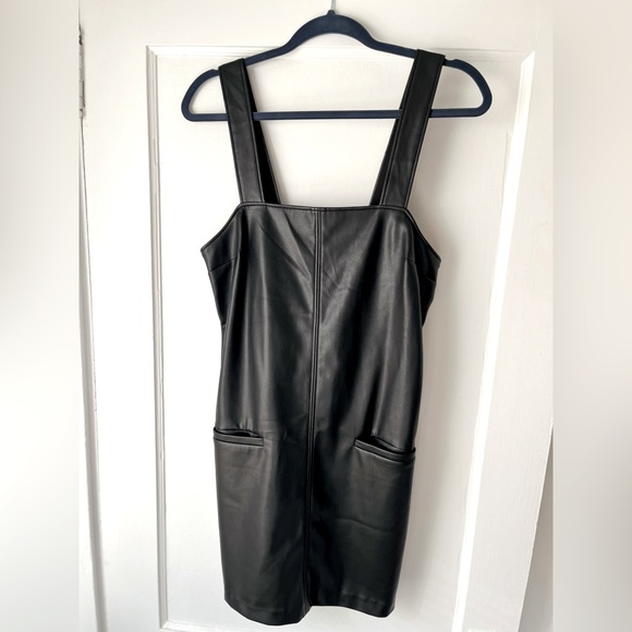 Abercrombie & Fitch Dresses & Skirts - ABERCROMBIE - Vegan Leather Shift Dress